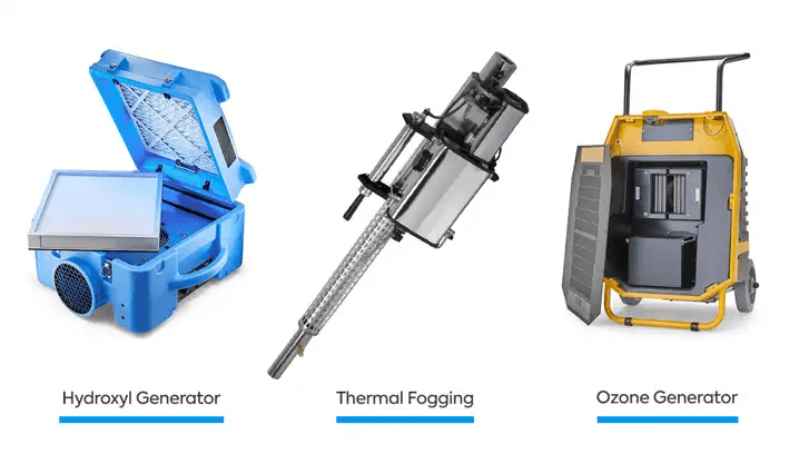 “magic plan supporting odor remediation planning using hydroxyl generators, thermal fogging, and ozone equipment”