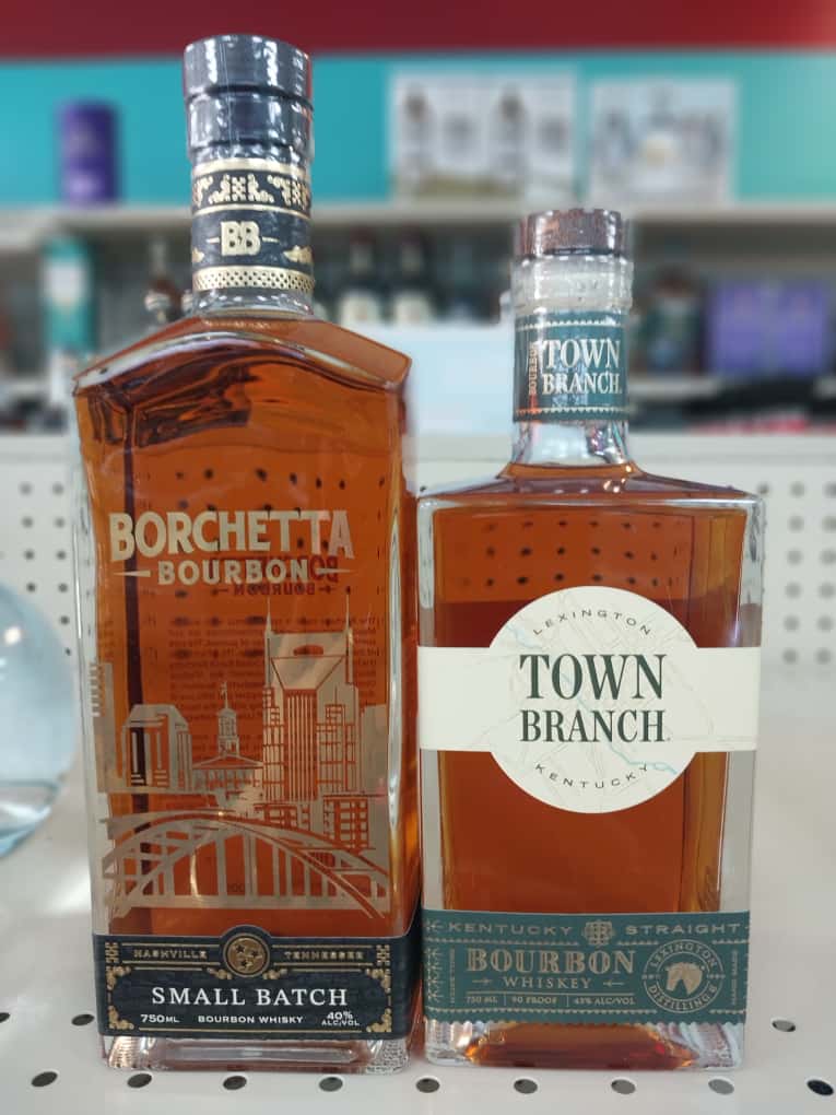 Town Branch on shelf in Luci Lu Liquor