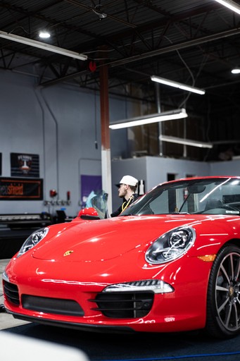 red sports car
