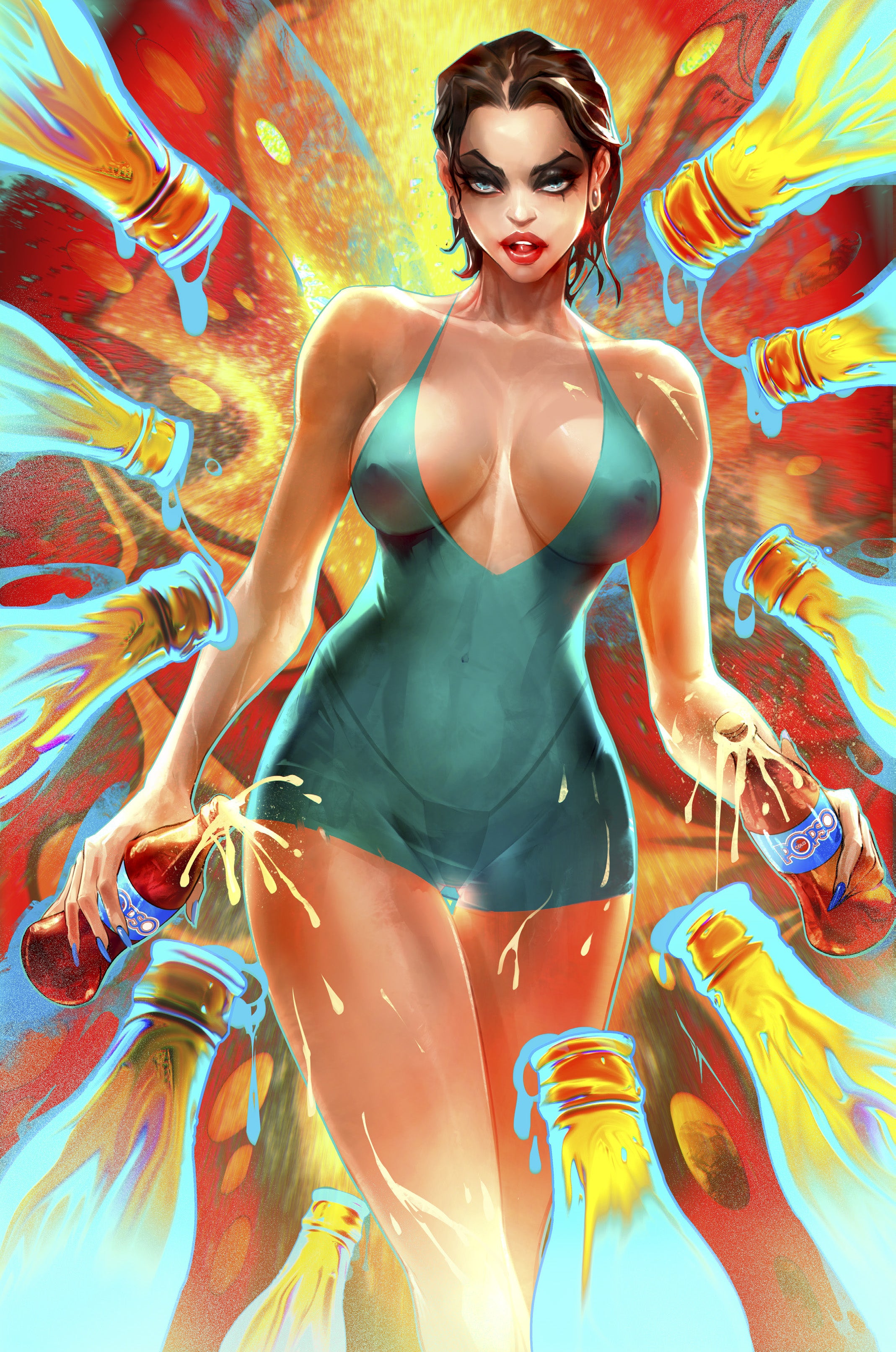 Pop Kill #3 Ivan Tao Big Dex Comics MegaCon Exclusive Virgin Variant cover art