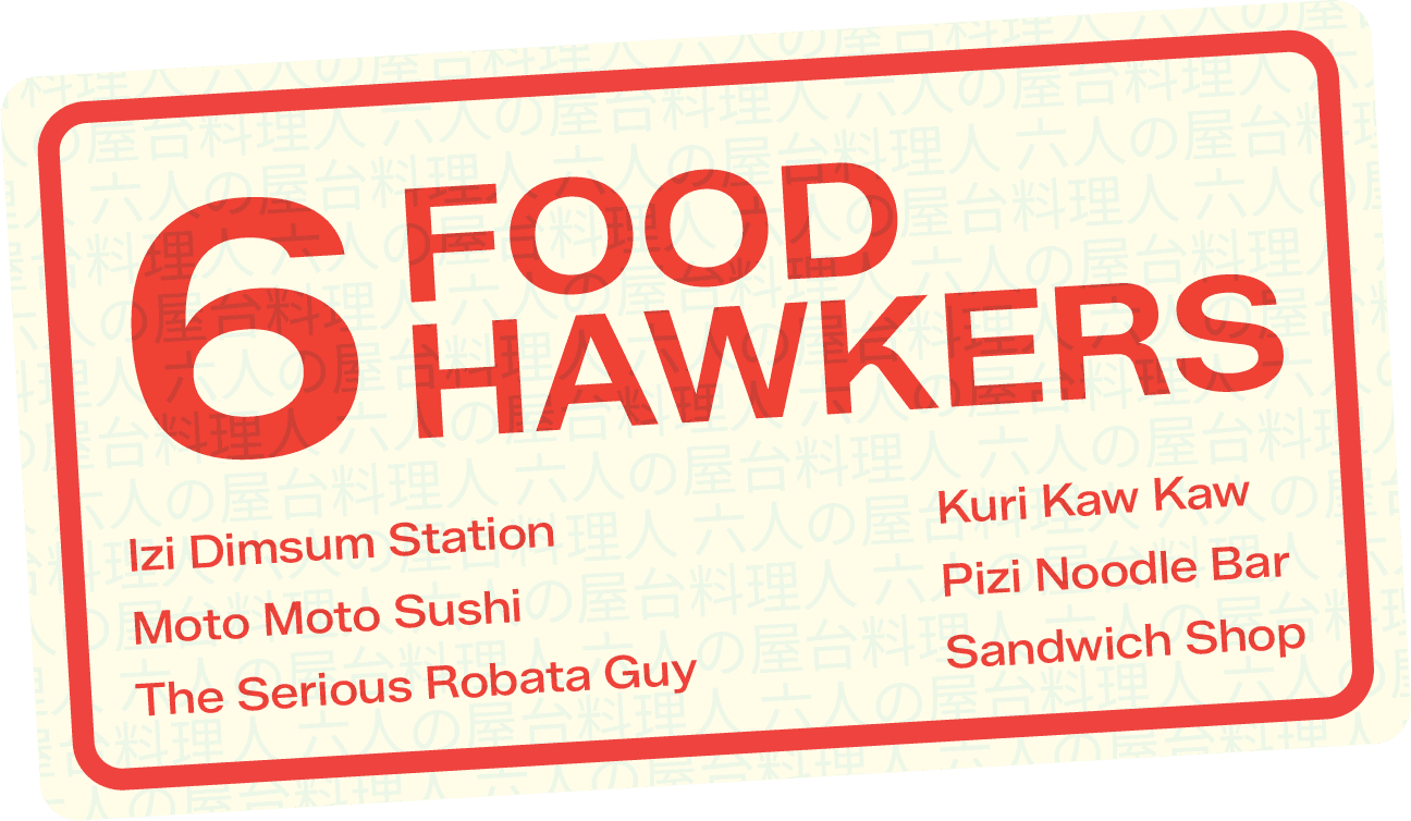 6 Food Hawkers Concept for Izipizi Street By Rare Ideas