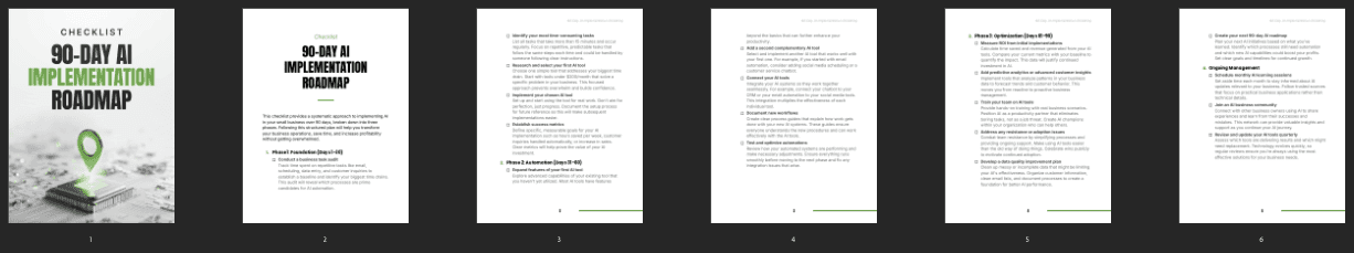 Entrepedia 1763390091289-90-Day-AI-Implementation-Roadmap---Checklist