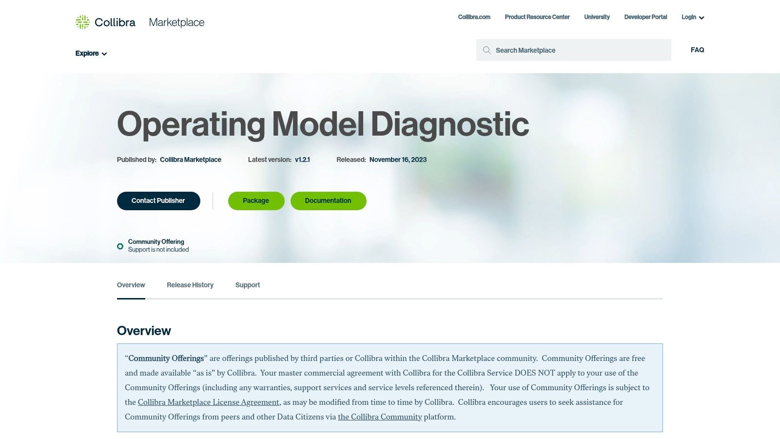 Collibra Operating Model Diagnostic Template