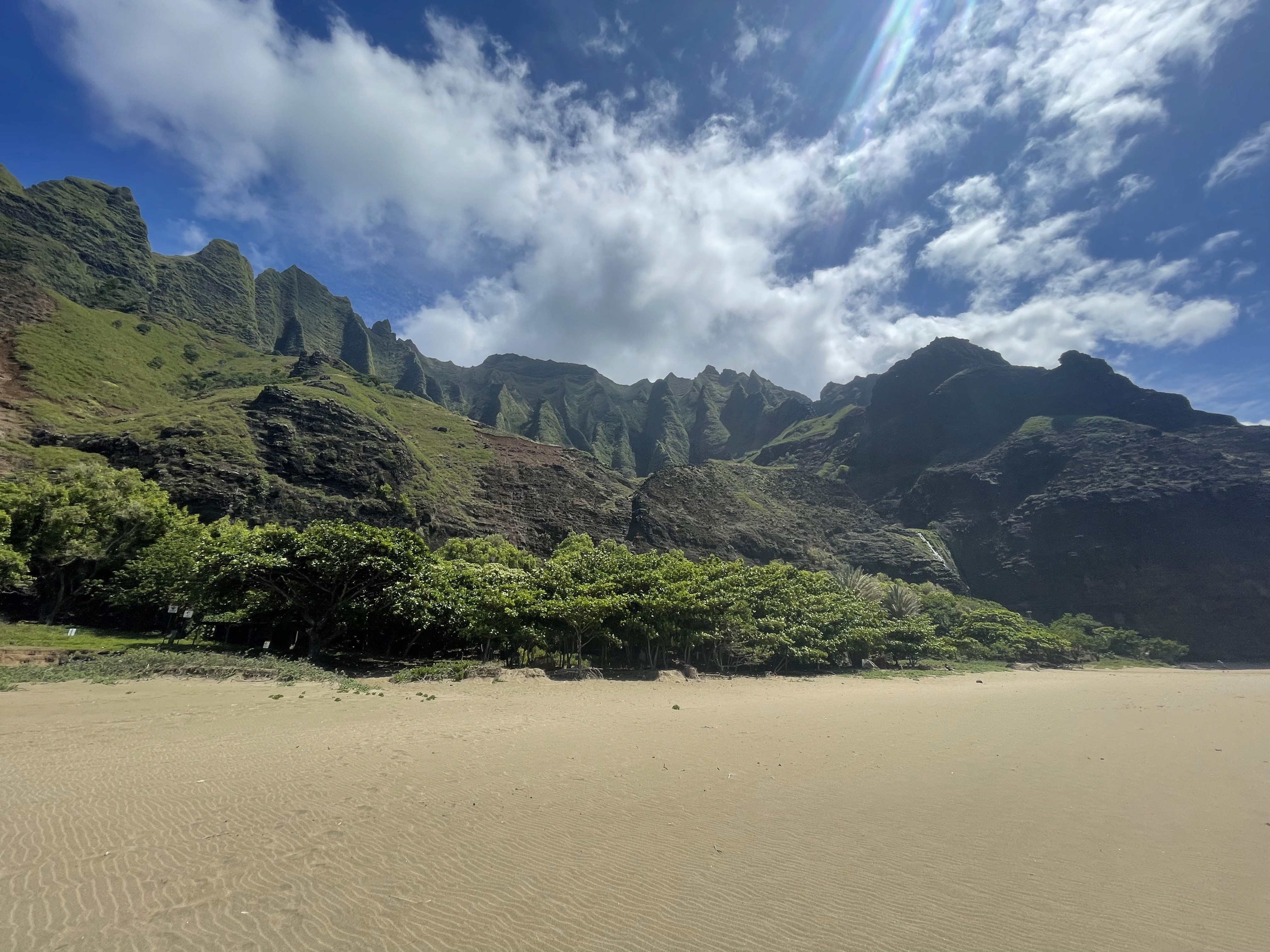 Nā Pali Coast hiking view