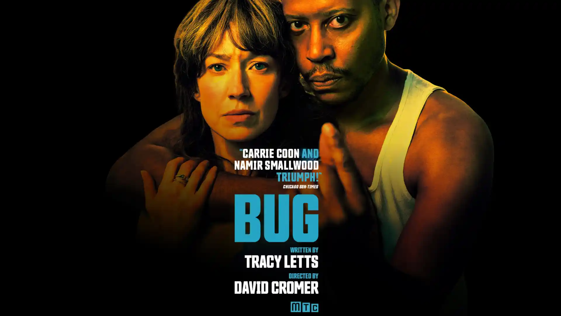 Bug Broadway 橫額 — 由 Carrie Coon 主演的 Tracy Letts 心理驚悚片,現正在紐約上演