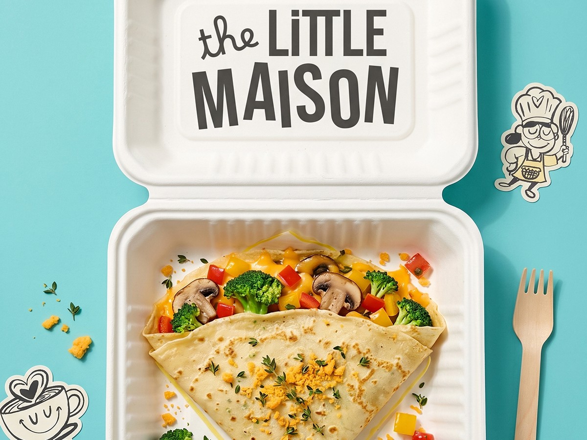 visuals for the little maison, a canadian cafe