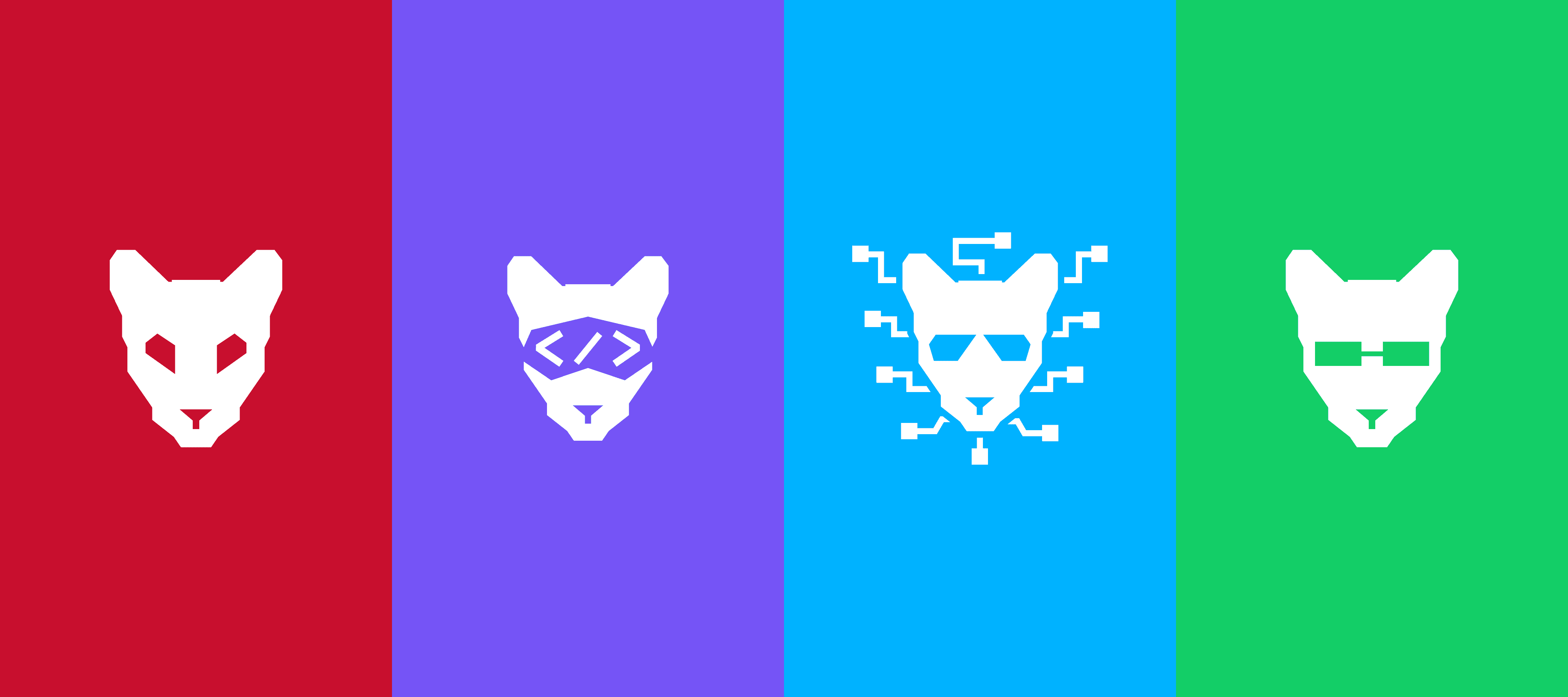 CougarCS Icons for Default, Web Development Committee, Information Security Team, and Tutoring Team respectively