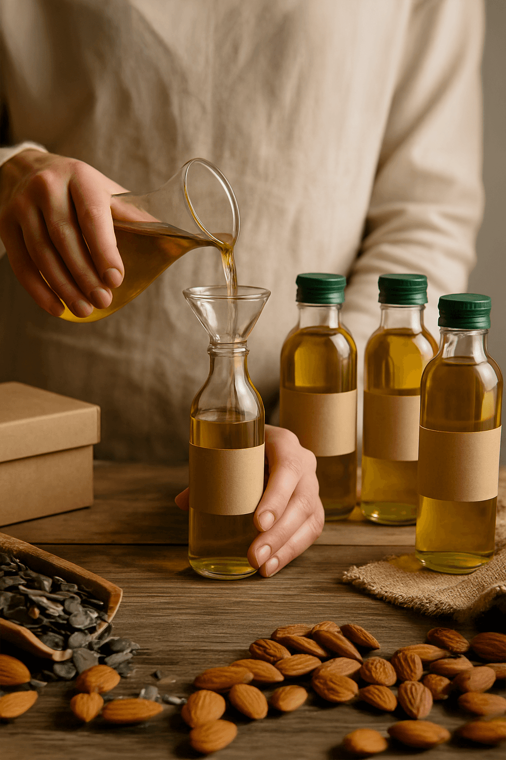 green lotion bottles