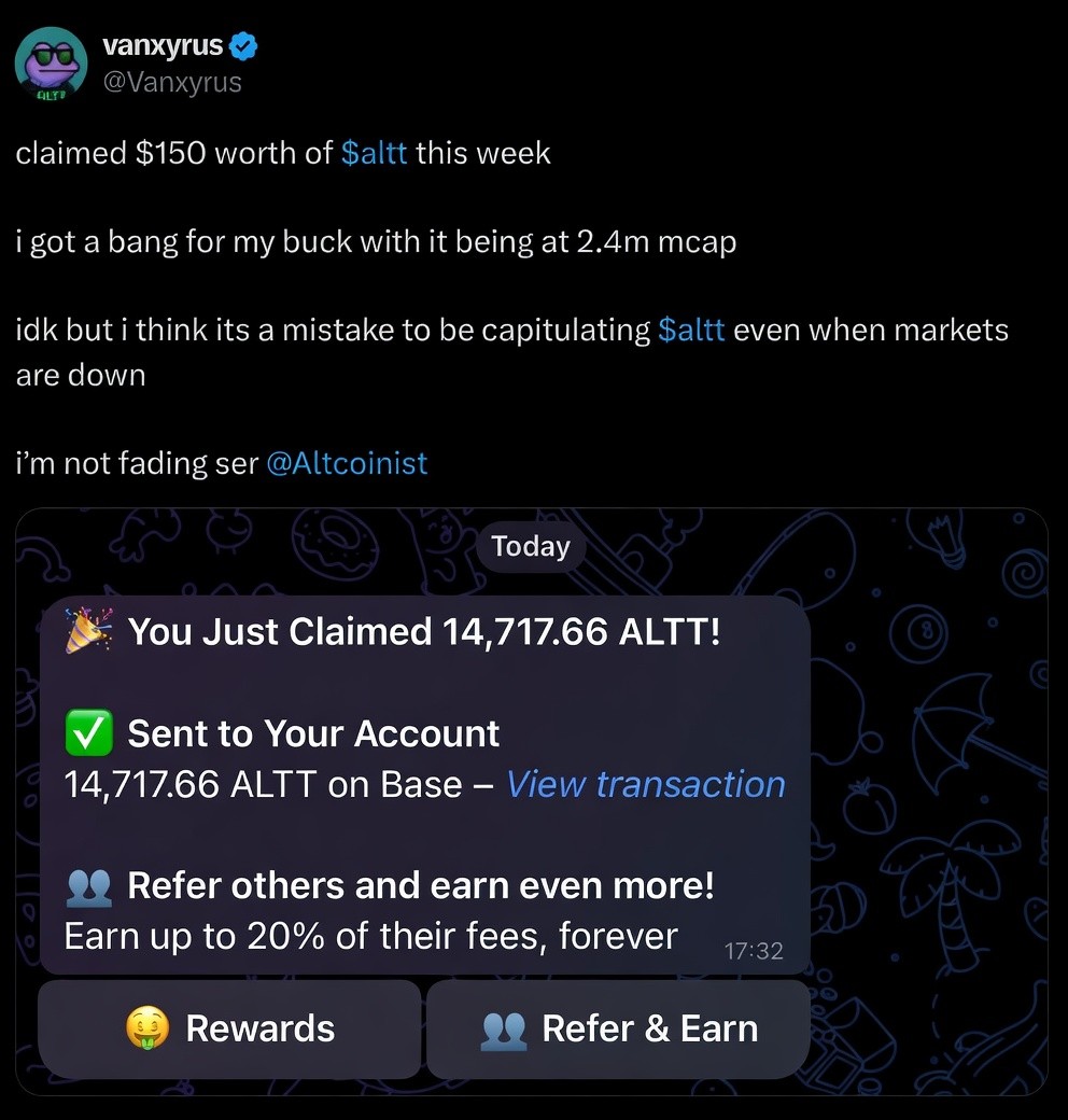 Twitter testimonial screenshot