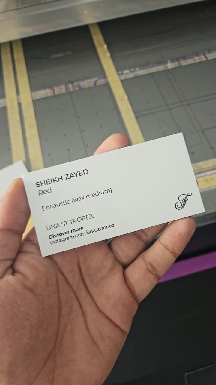 Custom NFC Card with UV Printing in UAE, by Black Ink Graphics