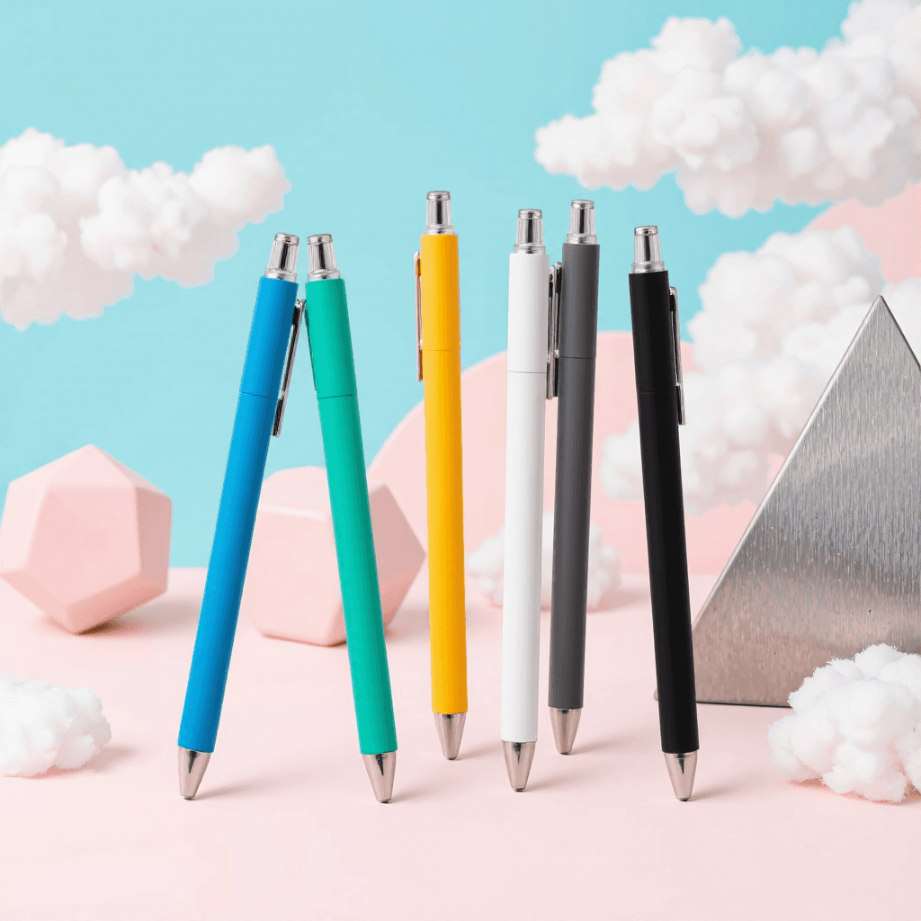 product photography of set of stylus pens for touch screens