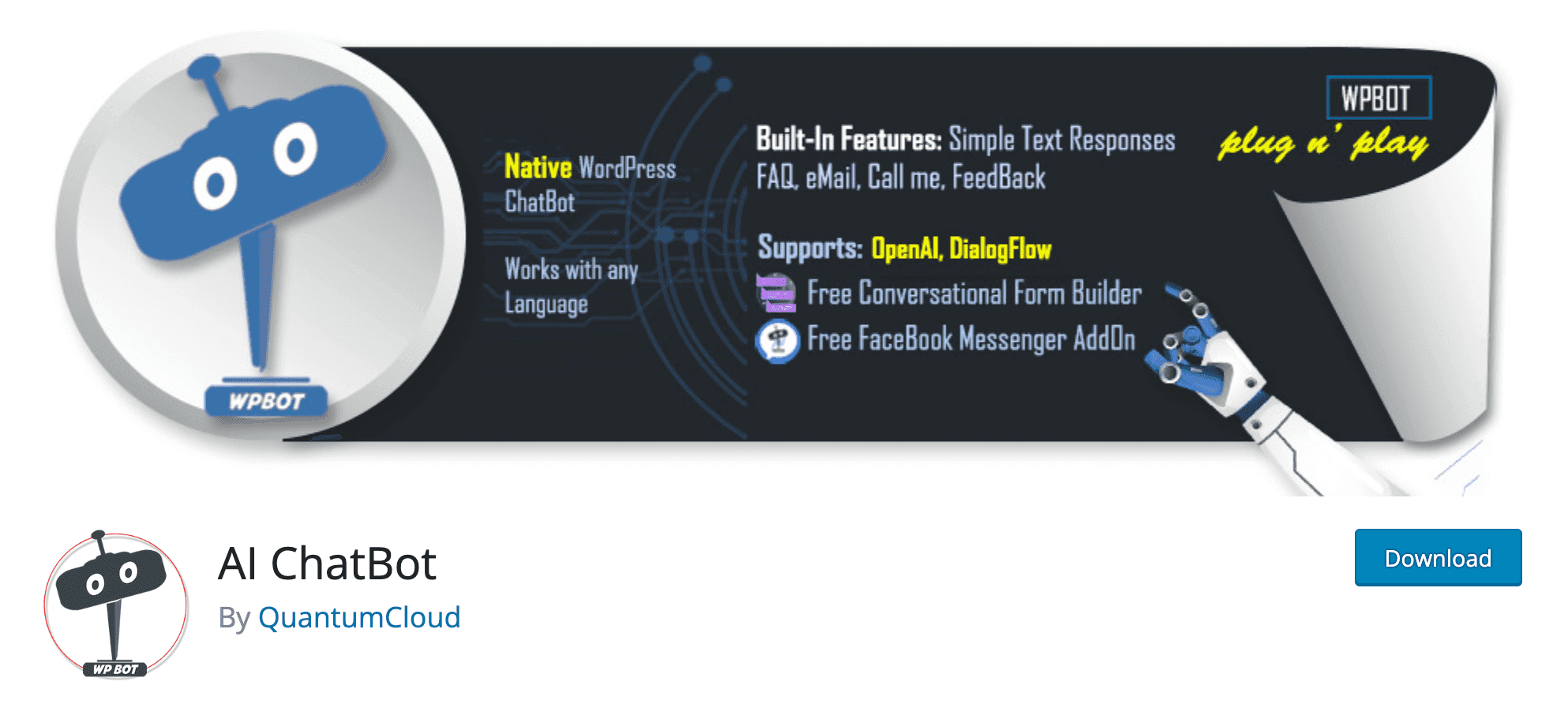 AI ChatBot download page