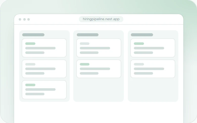 Hiring Pipeline template preview