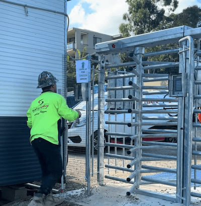 construction turnstile gates