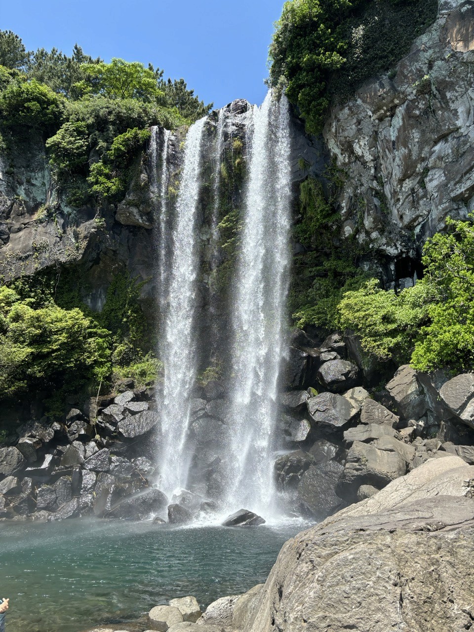 waterval die in zee eindigt