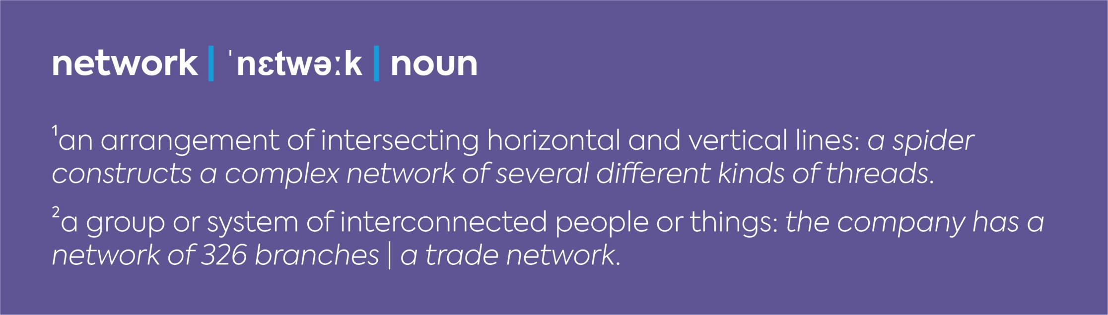 'Network' definition as per the dictionary