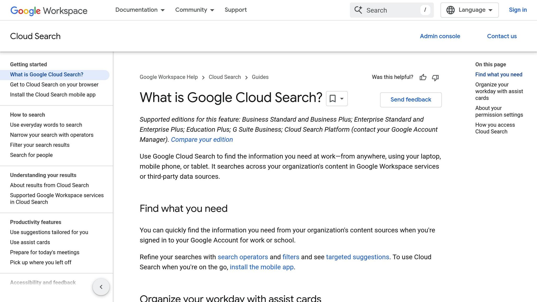 Google Cloud Search