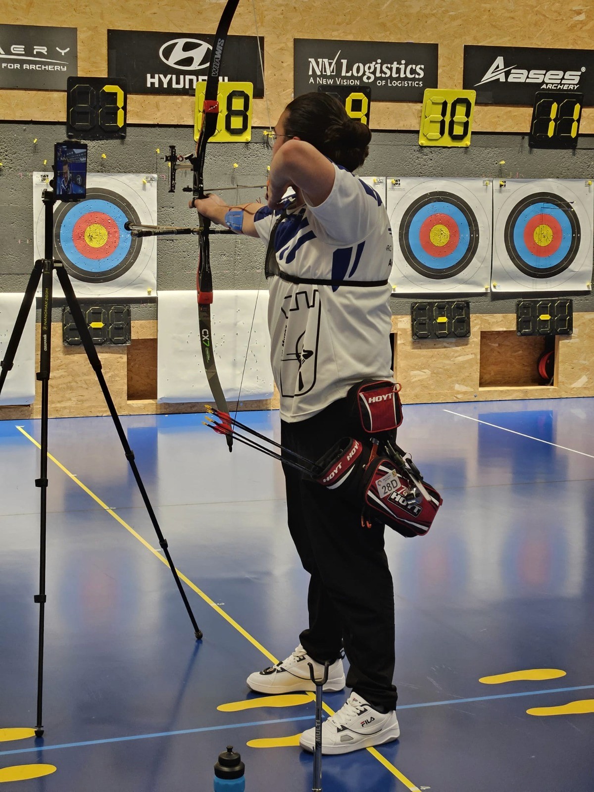 Ahmet competing at the range
