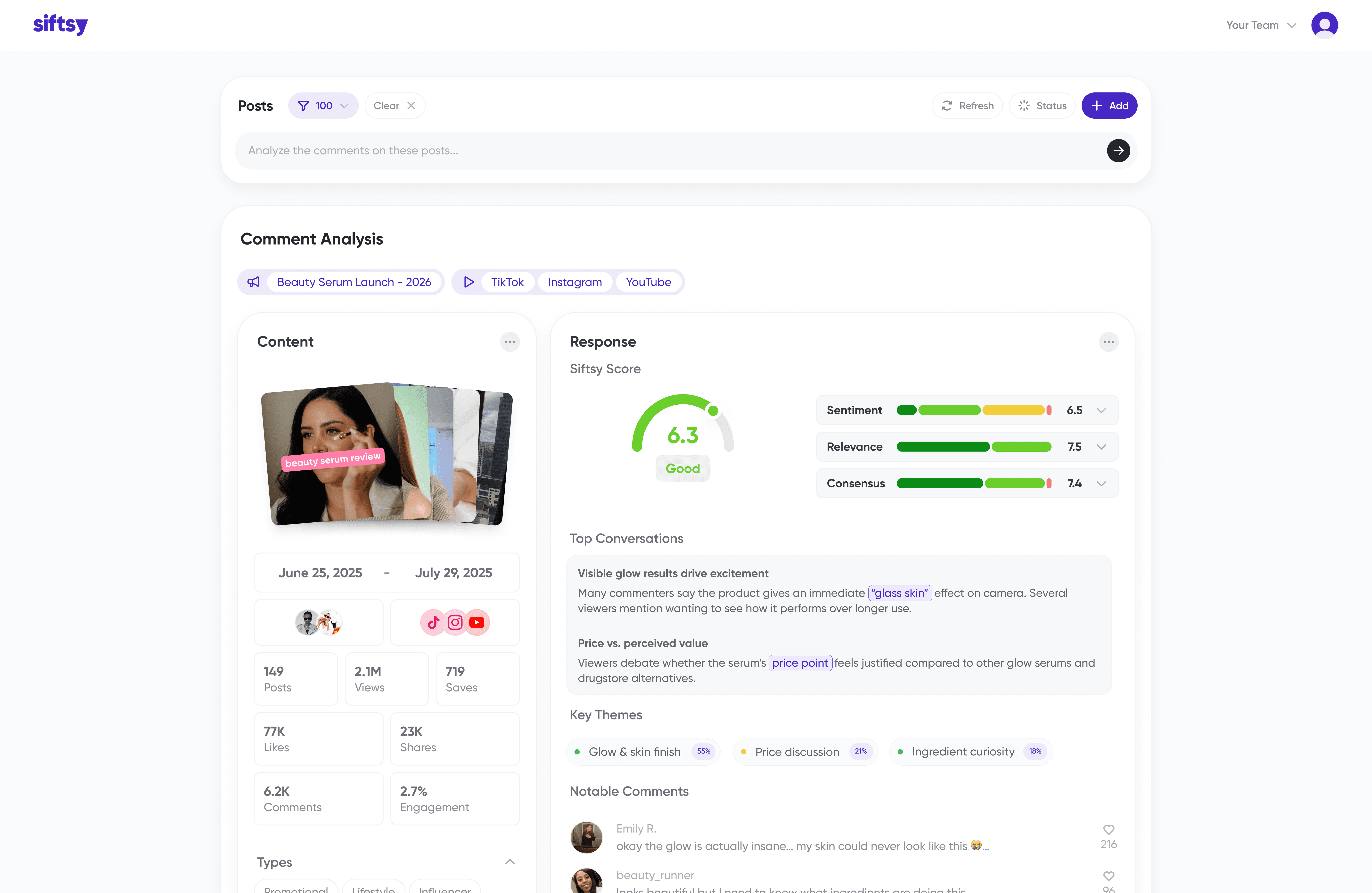 Business dashboard showing revenue, deals, customer list, growth chart, and new activity. 