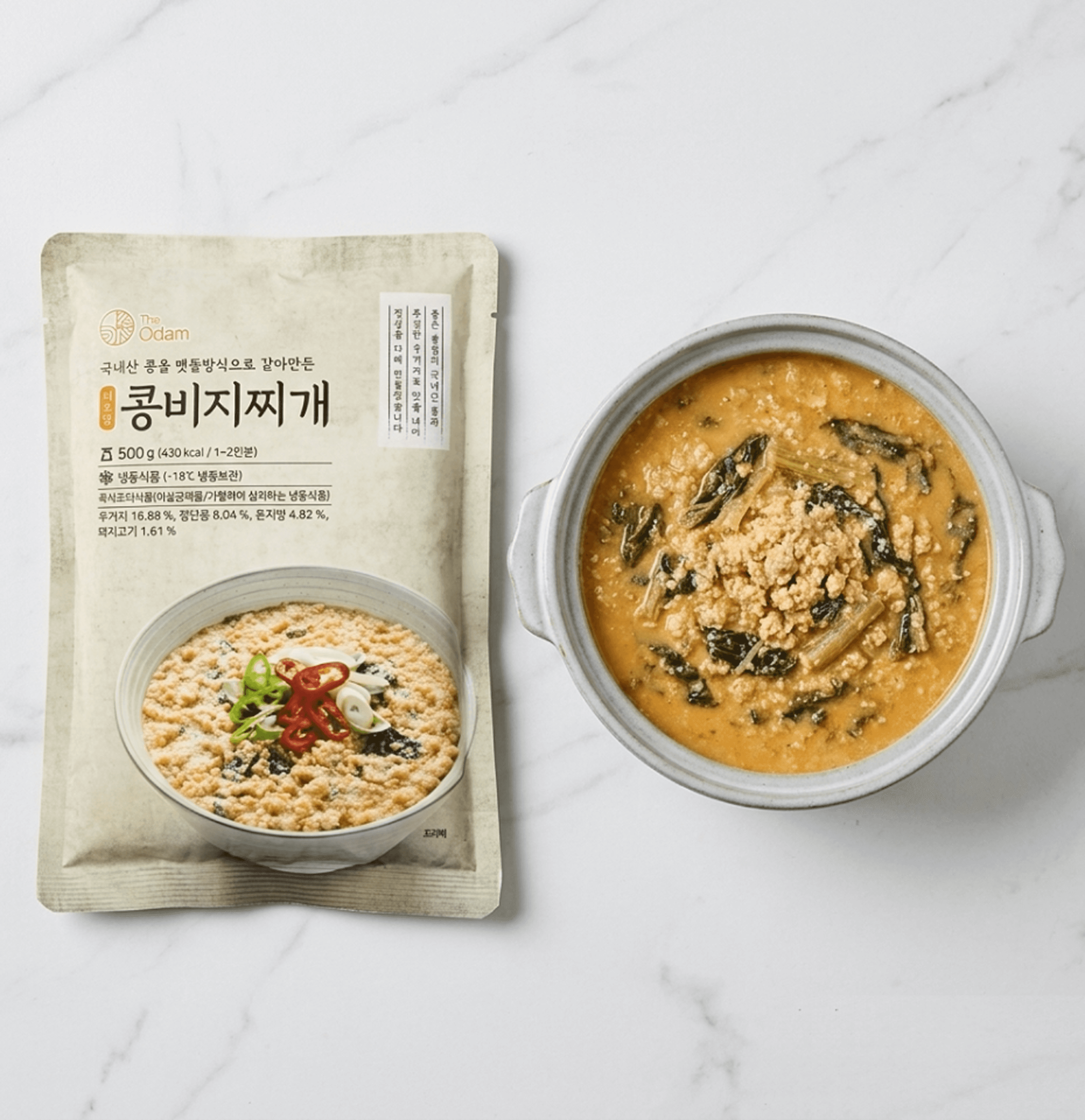 담백하고 고소한 더오담 콩비지찌개