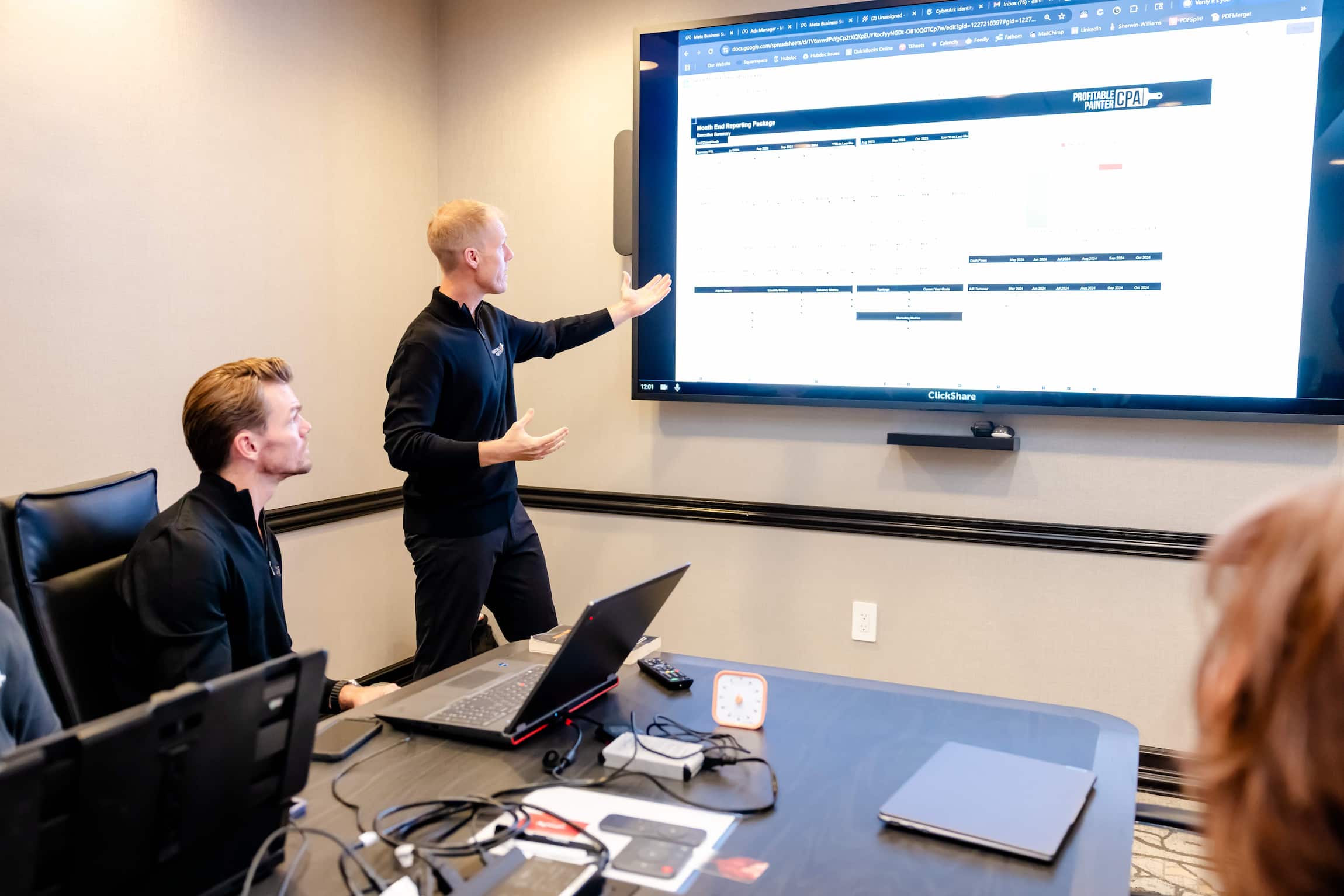 Daniel Honan presenting 