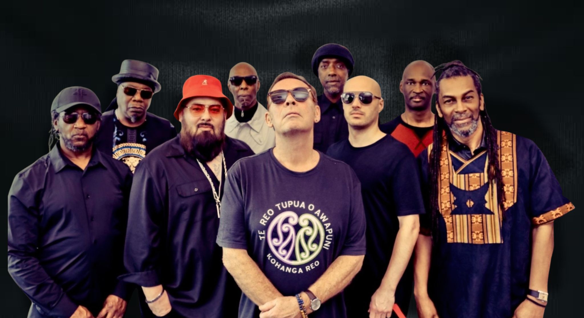 Large crowd at concert with bright lights