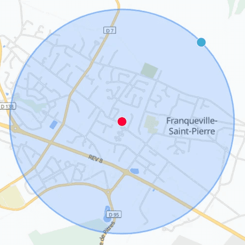 Carte Franqueville Saint Pierre
