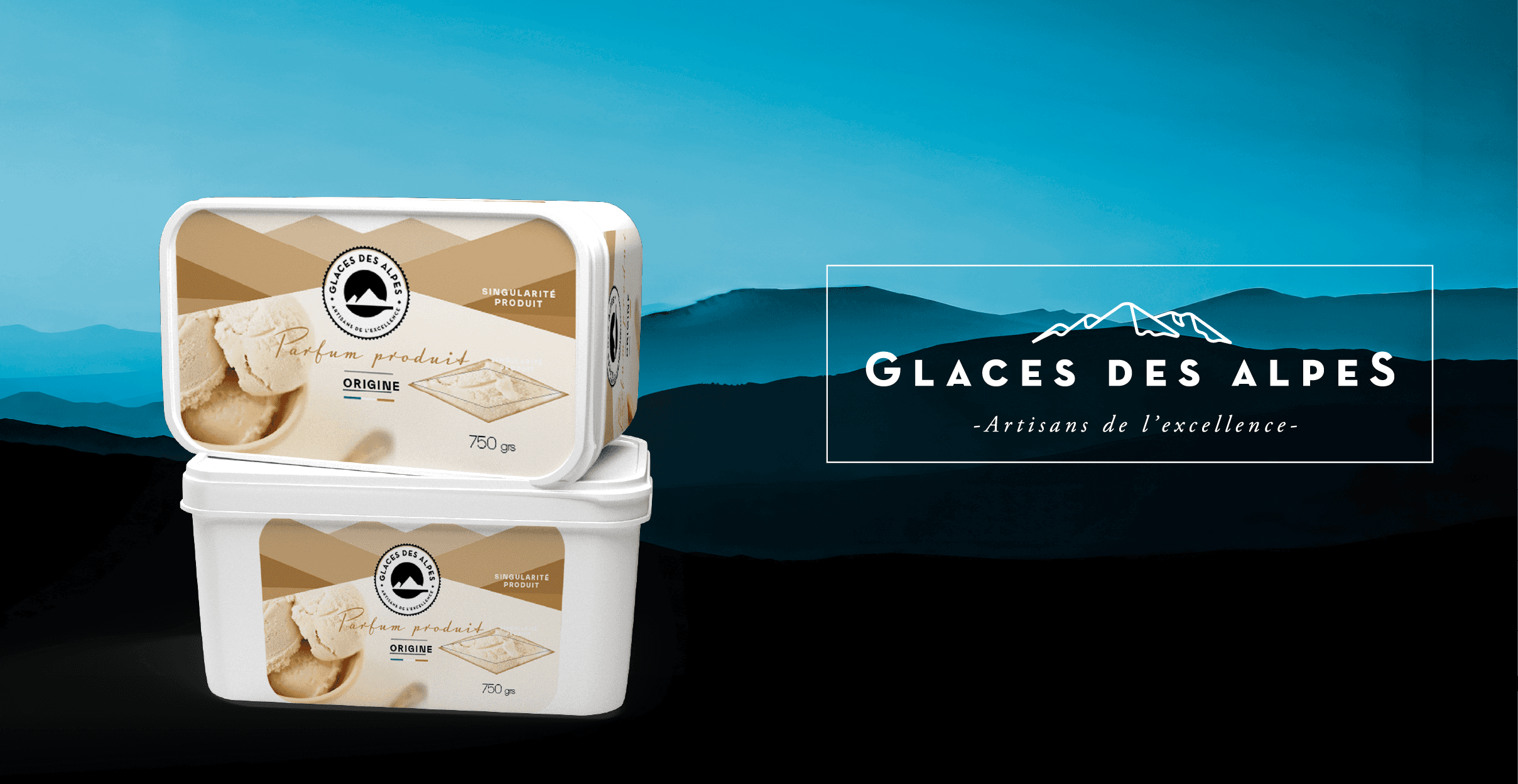 Packaging glace