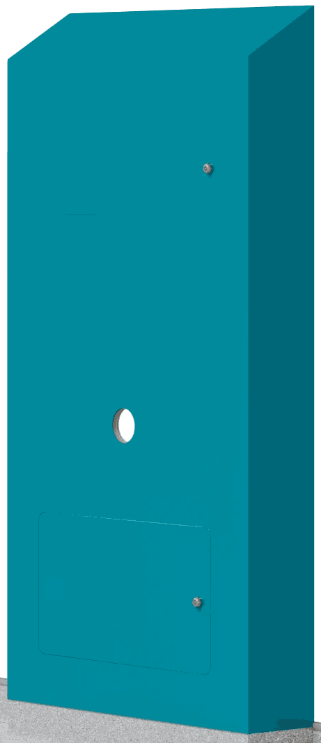 Half height Hygipod Safe configuration  integrated plumbing system for mental healthcare environments