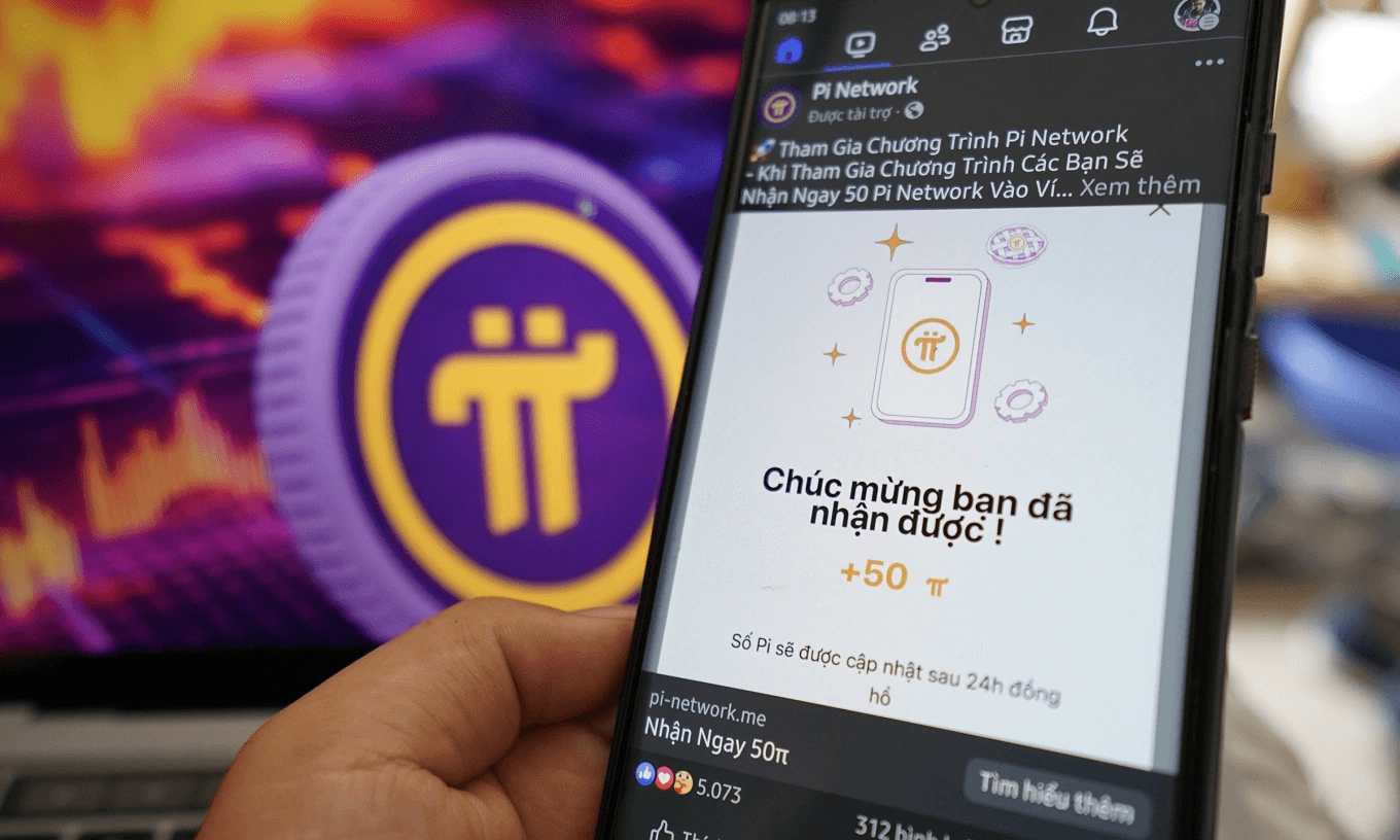 Person holding phone displaying Pi Network - Pi Network Tokenomics