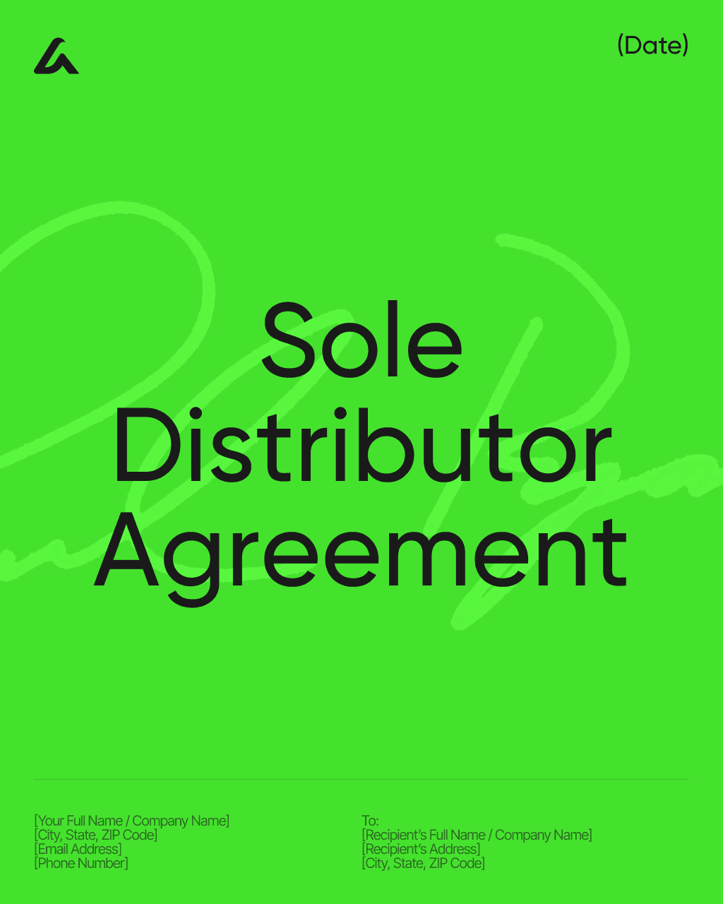 Sole Distributor Agreement