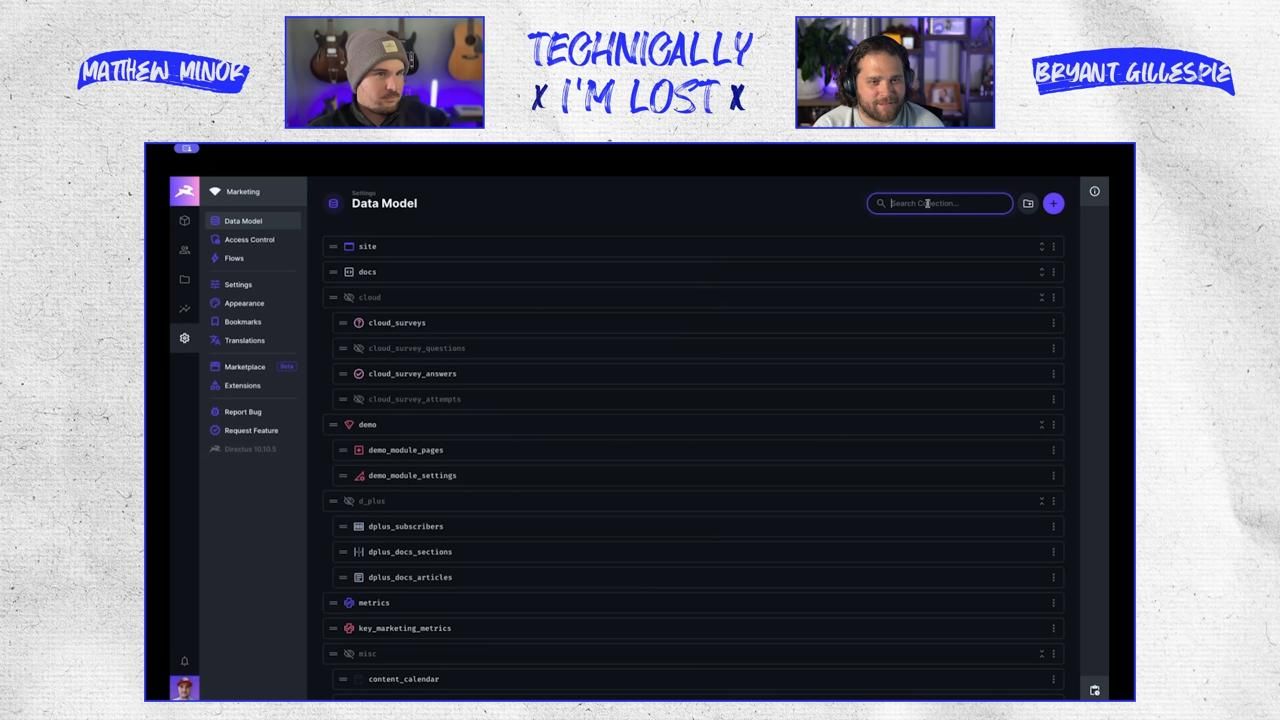 Matt and Bryant look at Directus