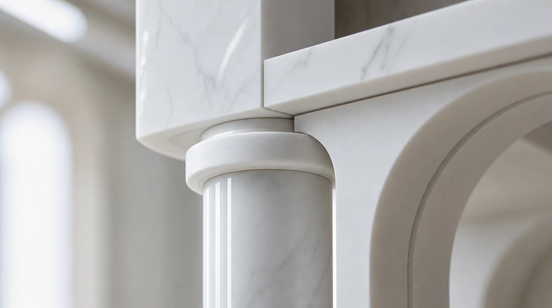 A polished architectural model representing a seamless, integrated content workflow system.