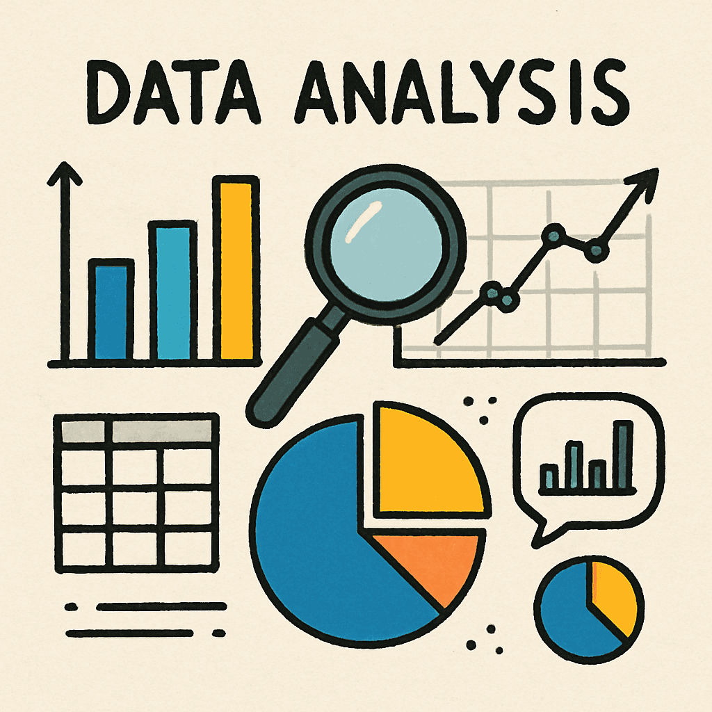 Data analysis concept image