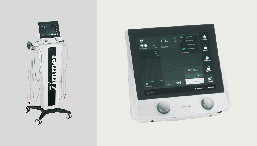 OptonPro - full device view showing the integrated touchscreen interface
