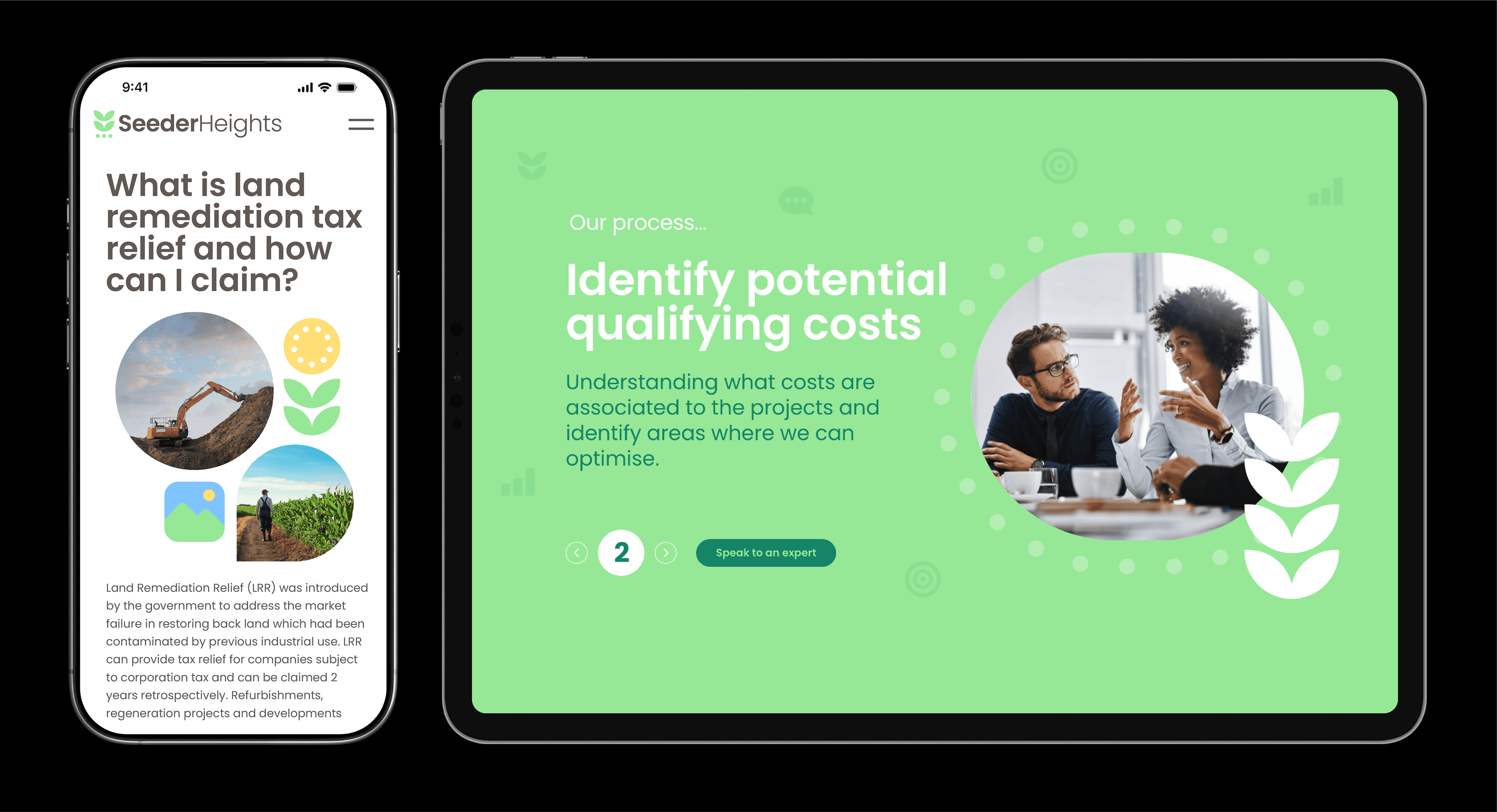 Seeder Heights Website