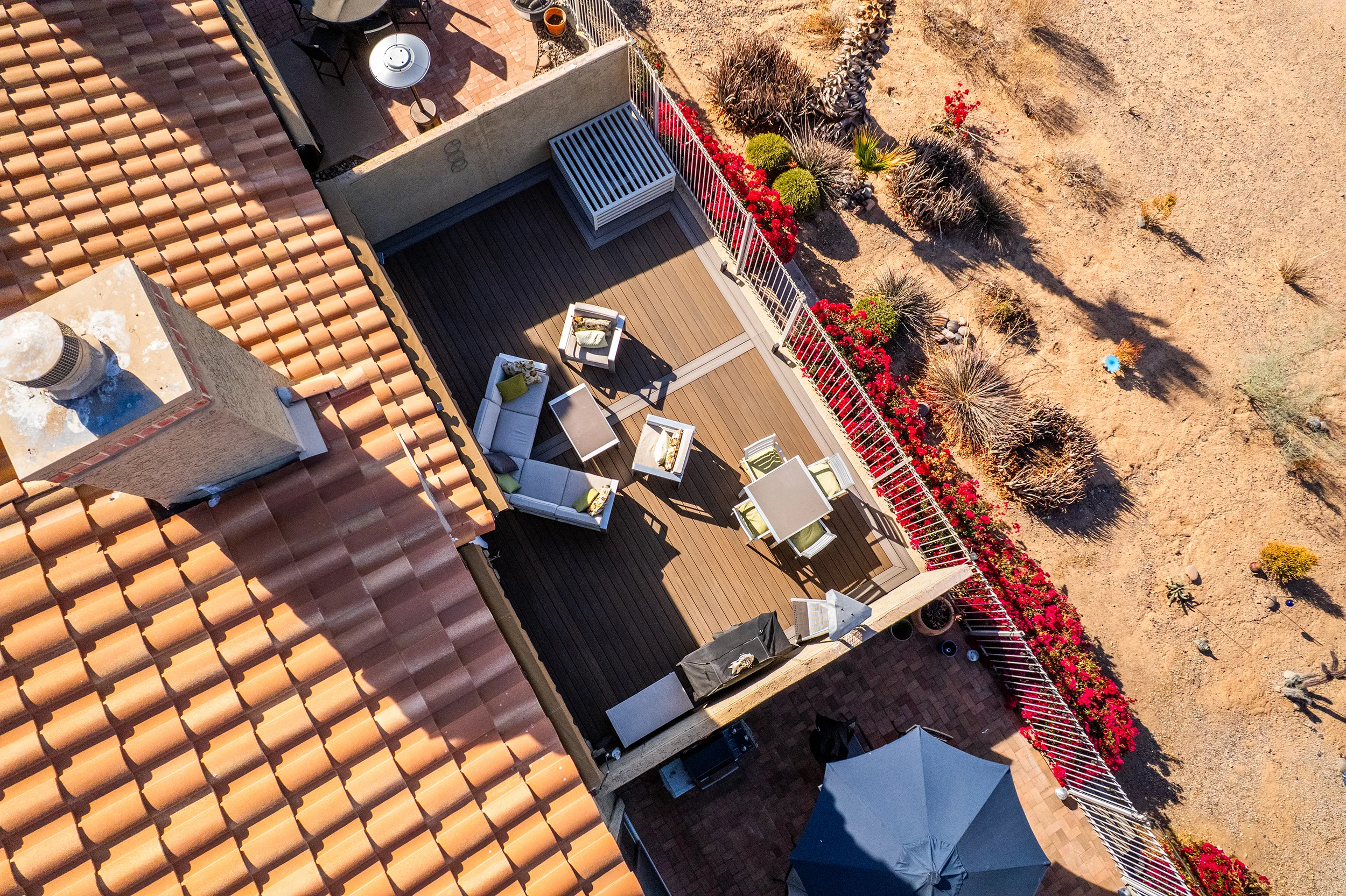 HBC Desks – An Outdoor Deck Escape with Trex Enhance decking