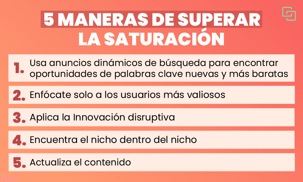 5 maneras de superar la saturación PPC