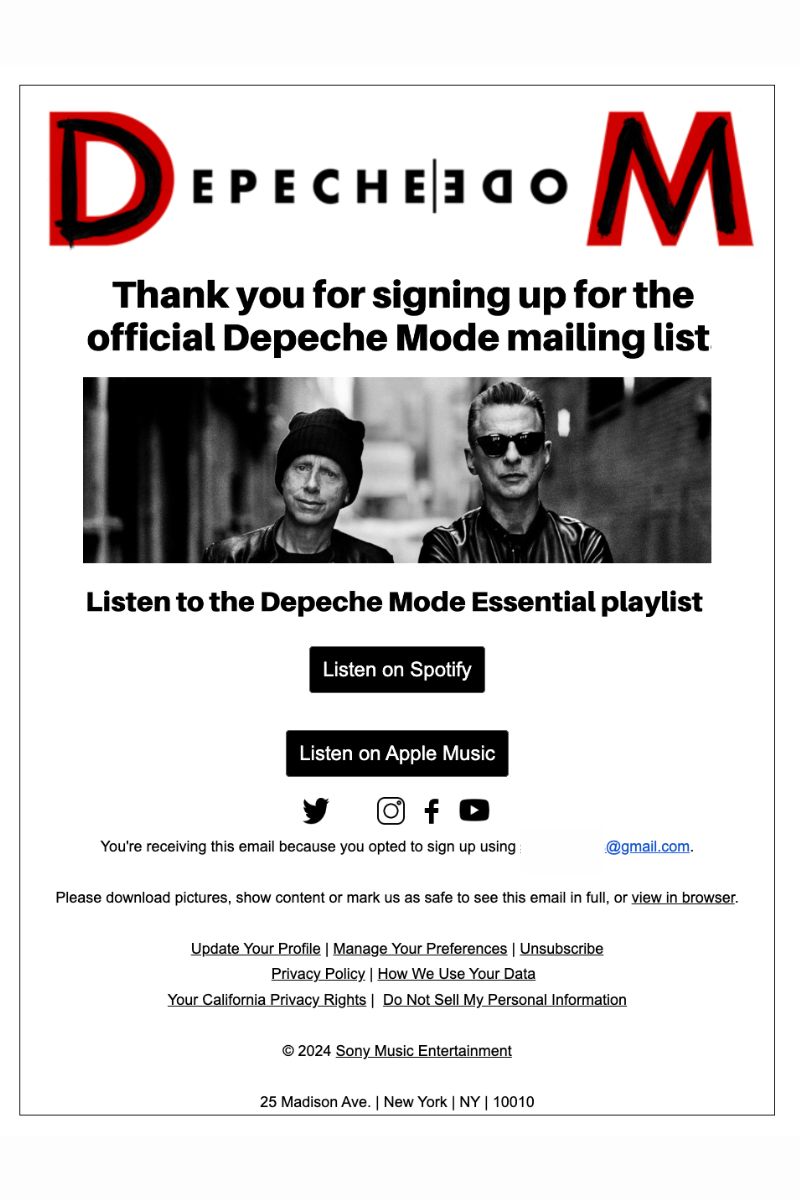 depeche mode email