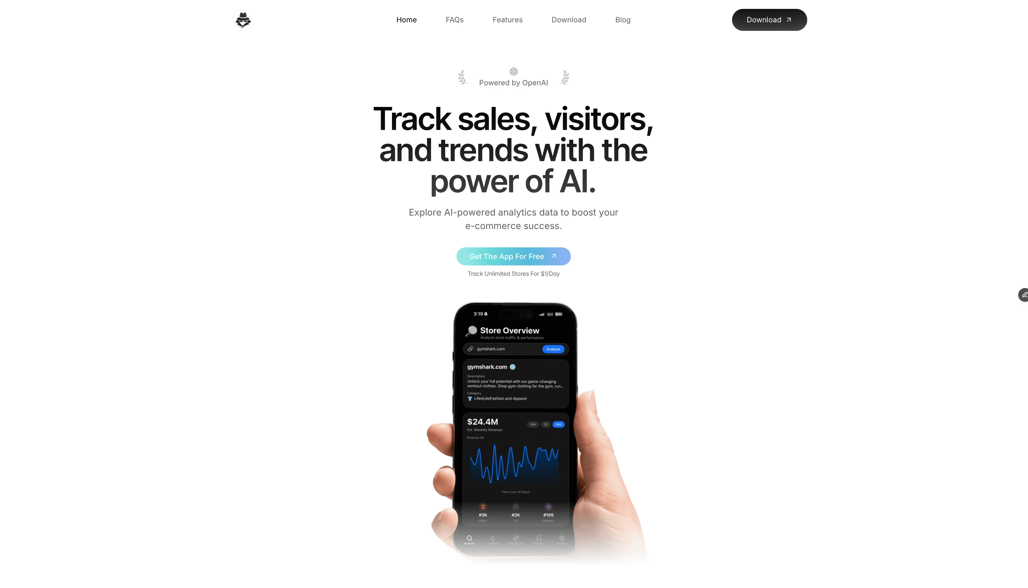 EcomSpy AI - The best shopify spy tool of 2026