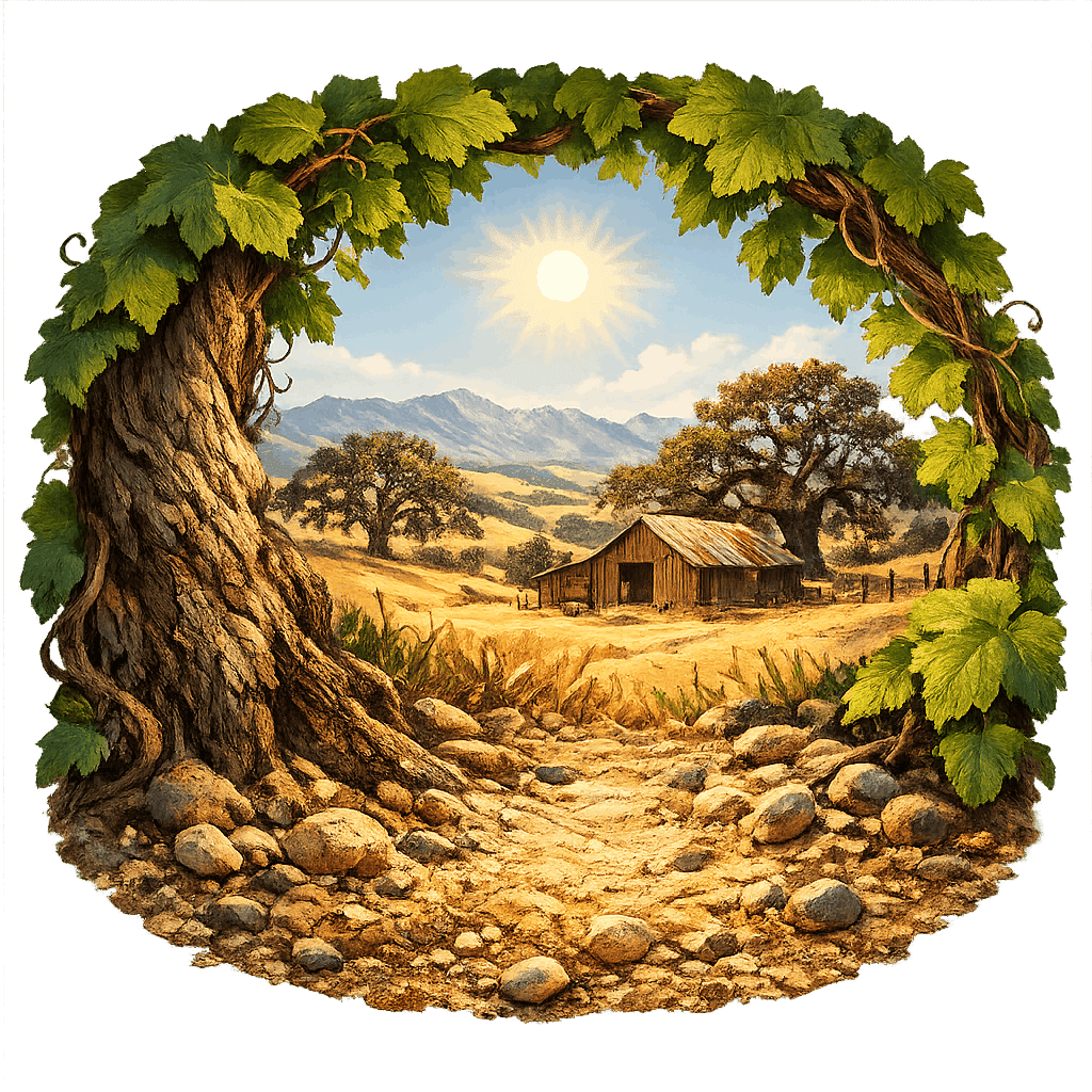 Detailed graphic of the Geneseo District wine region.