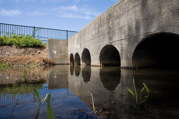 Culverts showing signs of subsidence requiring ground improvement work from Mainmark