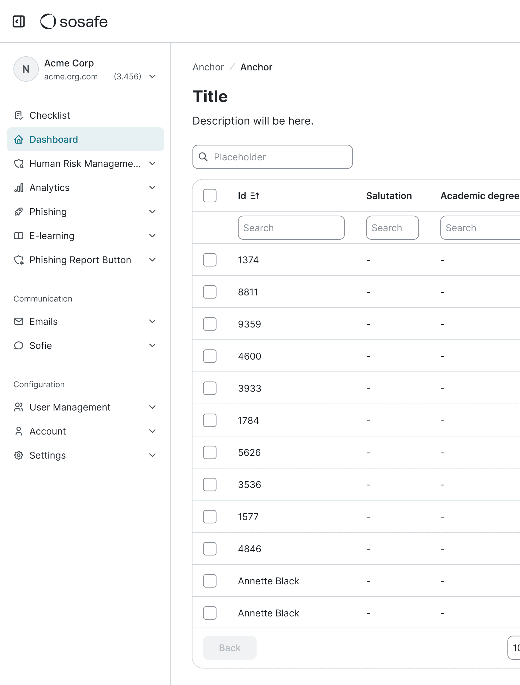 SoSafe Design System project screenshot 3