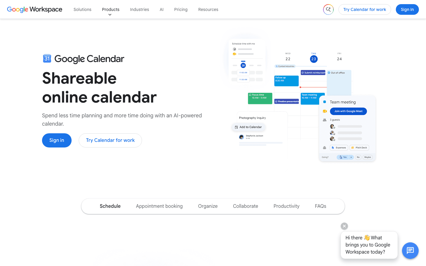 Google Calendar screenshot