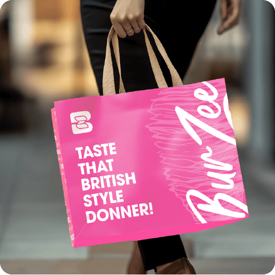 Burzee Packaging Design - Large Takeaway Bag