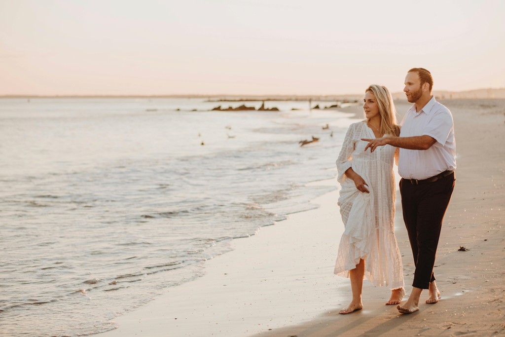 couple in beach