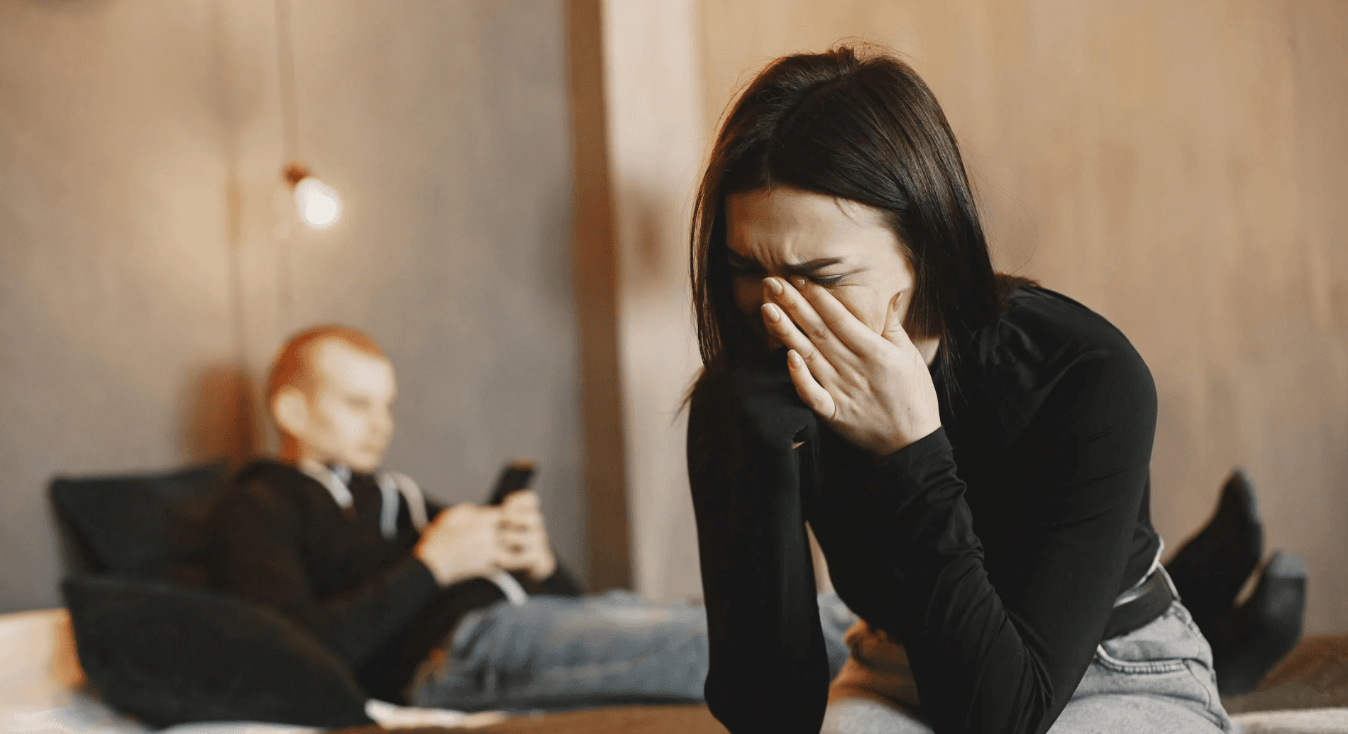 woman crying