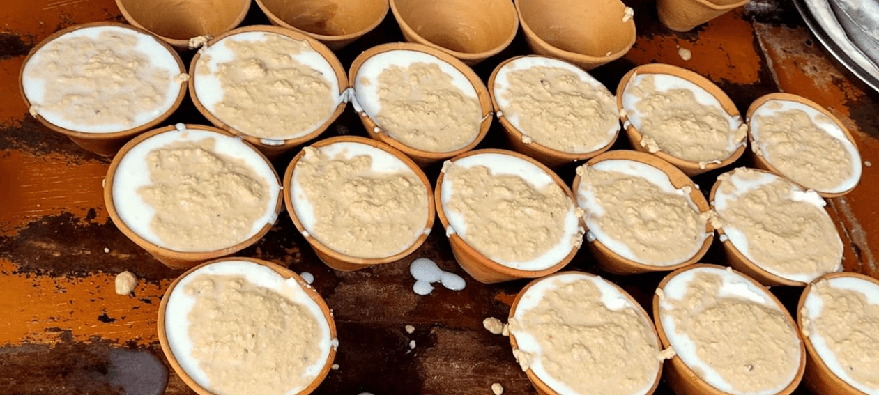 Rabri malai lassi in Varanasi