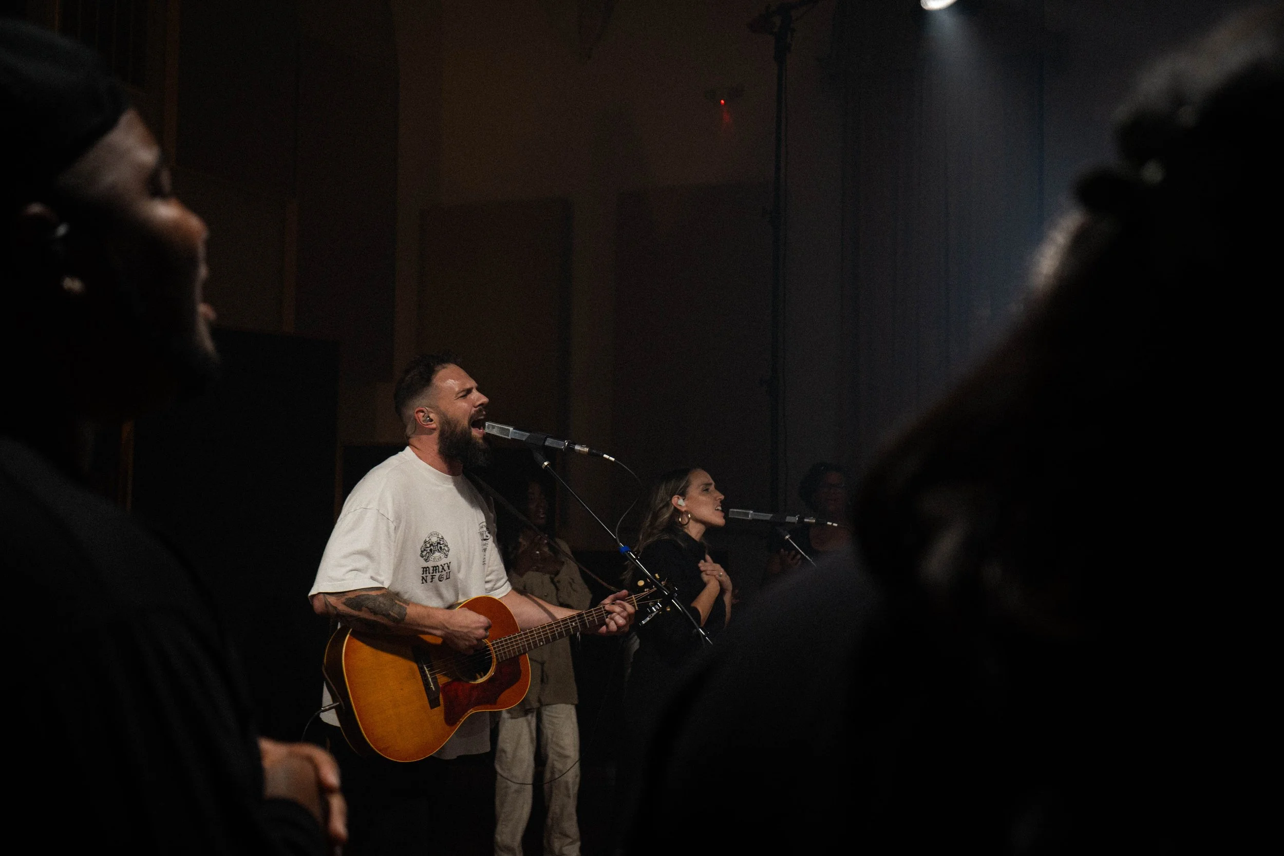 Women On Neon Background