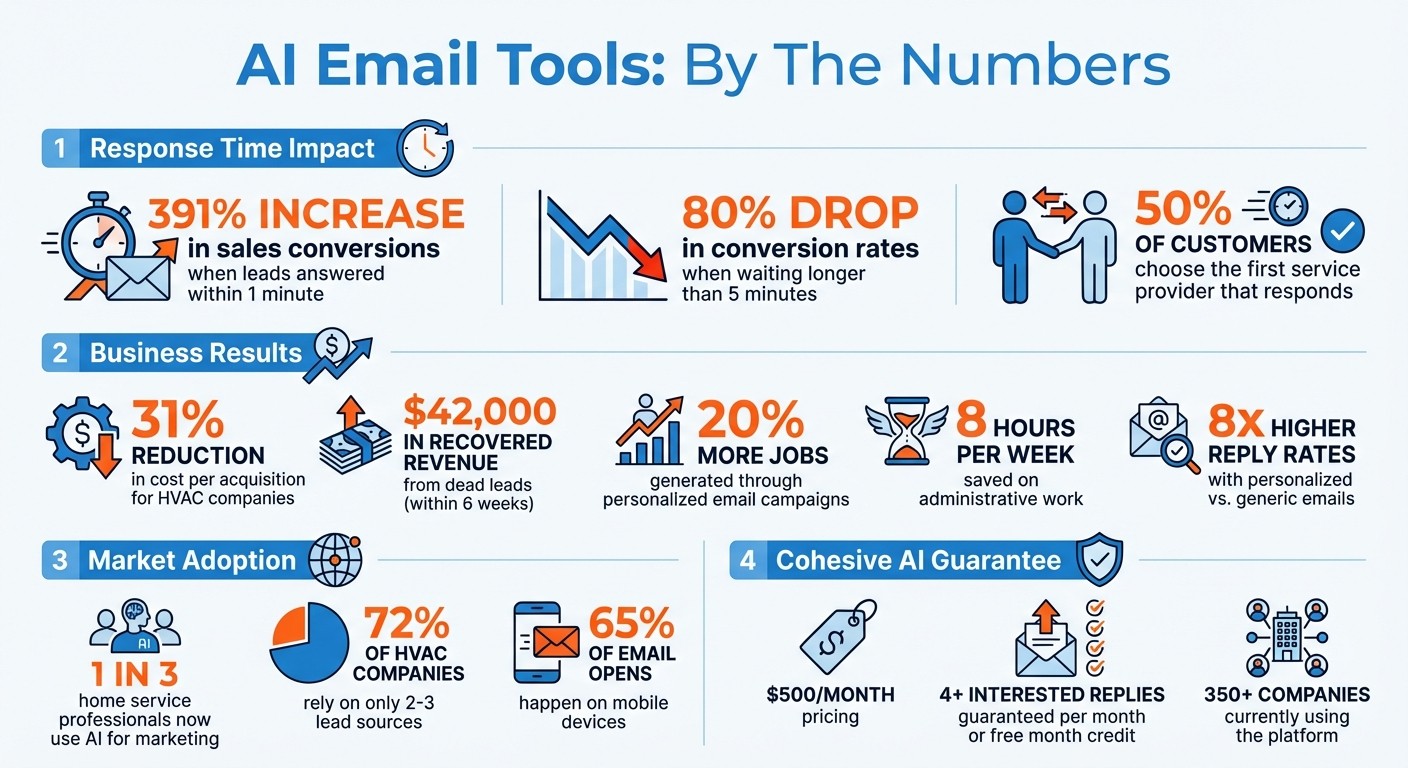 AI Email Tools ROI and Performance Statistics for HVAC and Janitorial Businesses